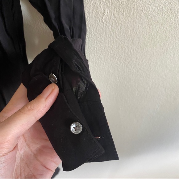 James Perse College Wrap Dress Black GREY Sz Small - Picture 12 of 12